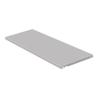 Element System Tablette en acier B.800mm T.300mm STA aluminium blanc.