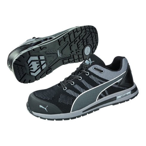 Elevate Sicherheitsschuh Knit BLACK LOW Gr.42 noir/gris S1P ESD HRO SRC EN20345