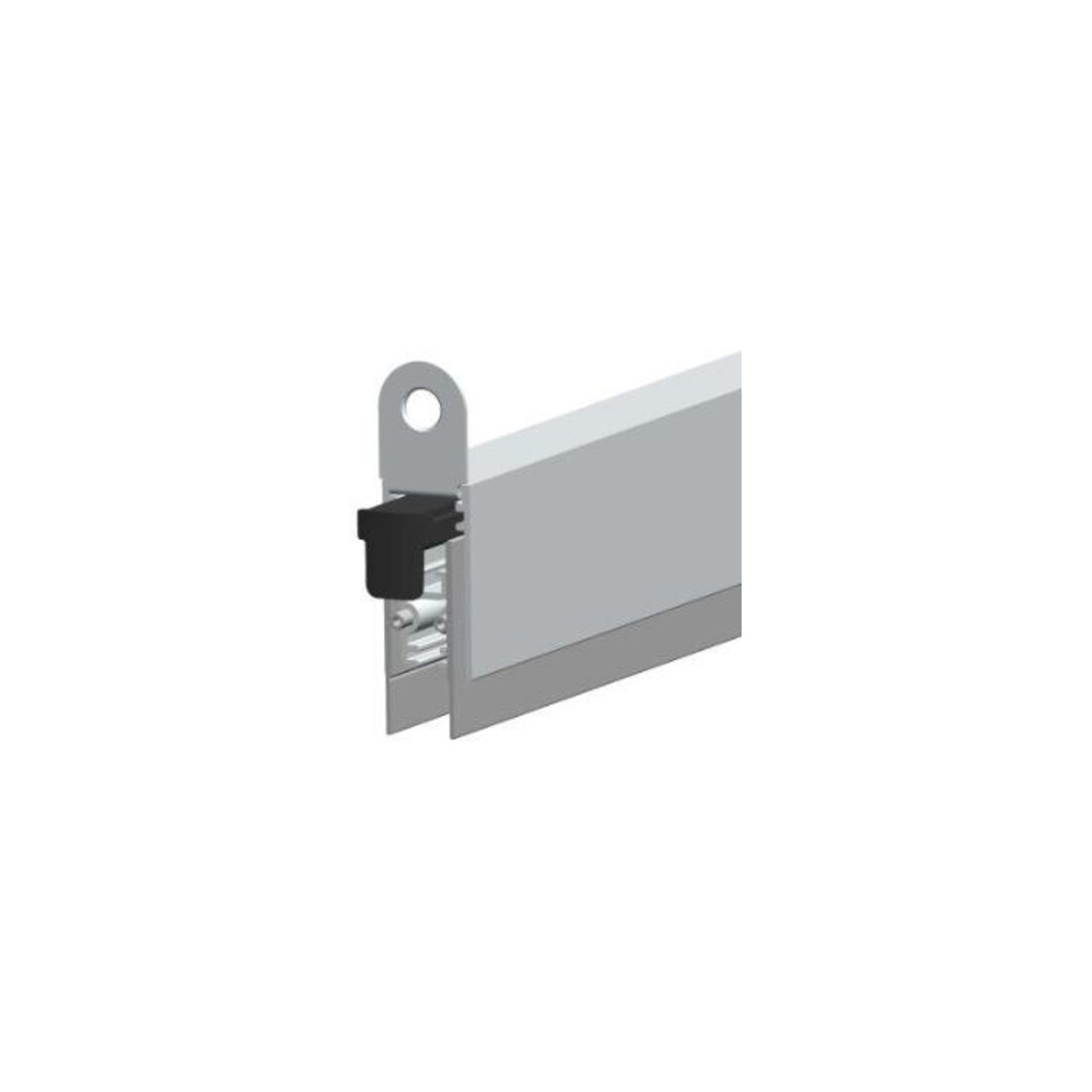 ELLEN Auto.Türbodendichtung EllenMatic Optimal m. Montagew.,silber,L1083