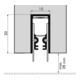 ELLEN Auto.Türbodendichtung EllenMatic Optimal m. Montagew.,silber,L1208-4
