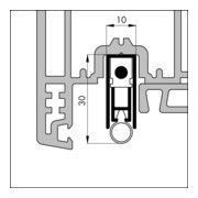 ELLEN Autom. Türbodendichtung -Matic-2K silber, L 830mm-4