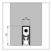ELLEN Autom.Türbodendichtung -Matic-Extra silber, L 930mm-3