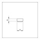 ELLEN Bande de protection adhésive 1 face blanc L 20 m, l 9 x ép 3 mm-3