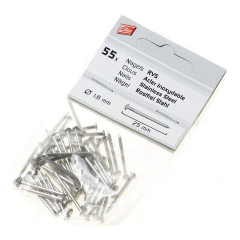 ELLEN Bande d'étanchéité Accessoires clous, acier argent L 25 mm