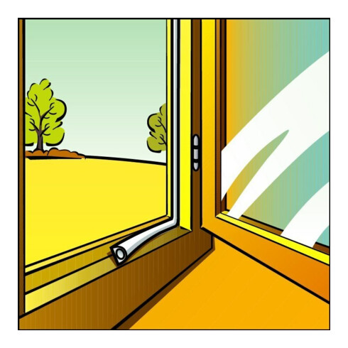 ELLEN Bande d'étanchéité Ellenflex profil D, brun Br8 x L7,5m, dim. 4-6
