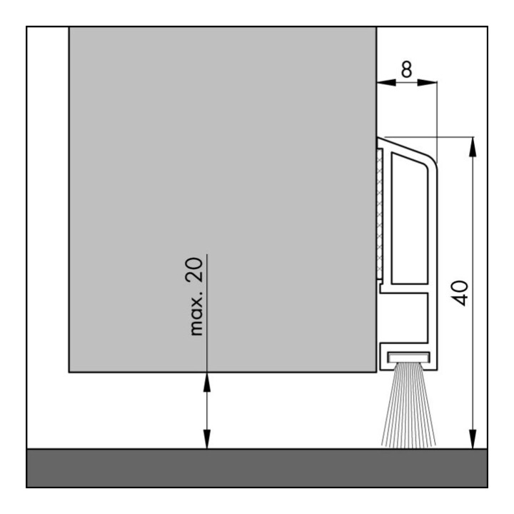 ELLEN Bodendichtung Nr.0703291 braun 100cm
