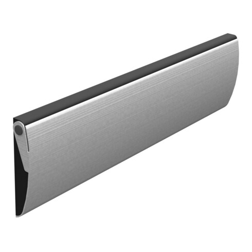 ELLEN Boîte aux lettres entrée inox avec serrure et brosse DIY Progr. acier argenté