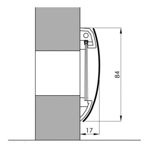 ELLEN Boîte aux lettres entrée inox avec serrure et brosse DIY Progr. acier argenté