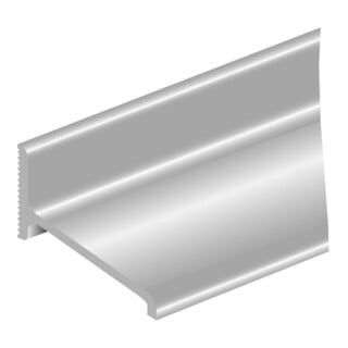 ELLEN Bras d'eau ALD-A incliné alu argent L5000, H 21, Déb. 50