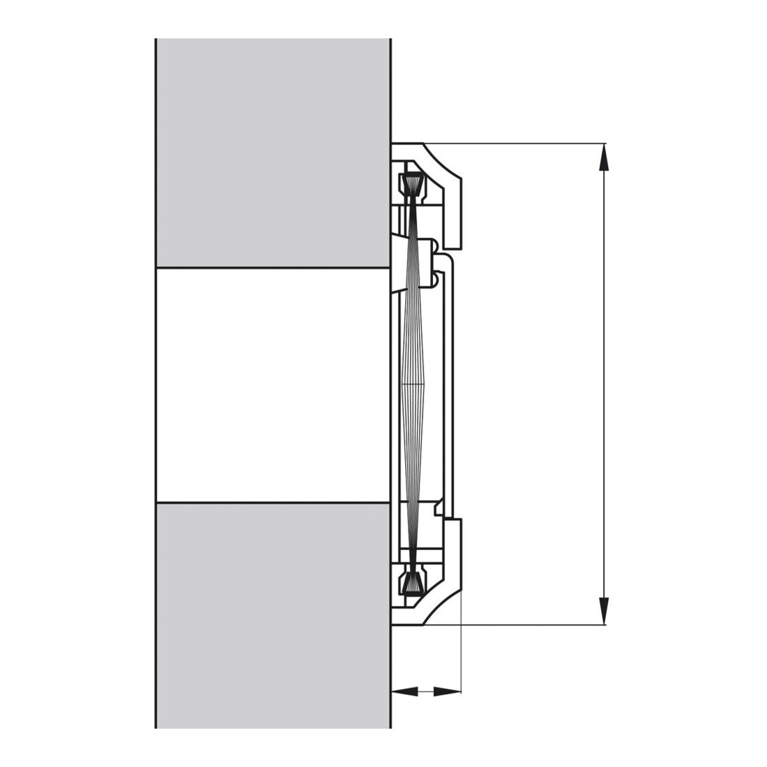 ELLEN Briefkasten m.Klap,Briefkasteneinwurf 7401201 Kunststoff,braun