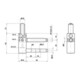 ELLEN Cadre avec STS Exacta 2 pcs 3D, galvanisé, roulettes ø 16, poids porte 100kg-3