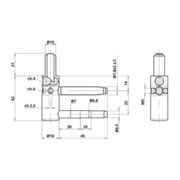 ELLEN Cadre avec STS Exacta 2 pcs 3D, galvanisé, roulettes ø 16, poids porte 100kg-3