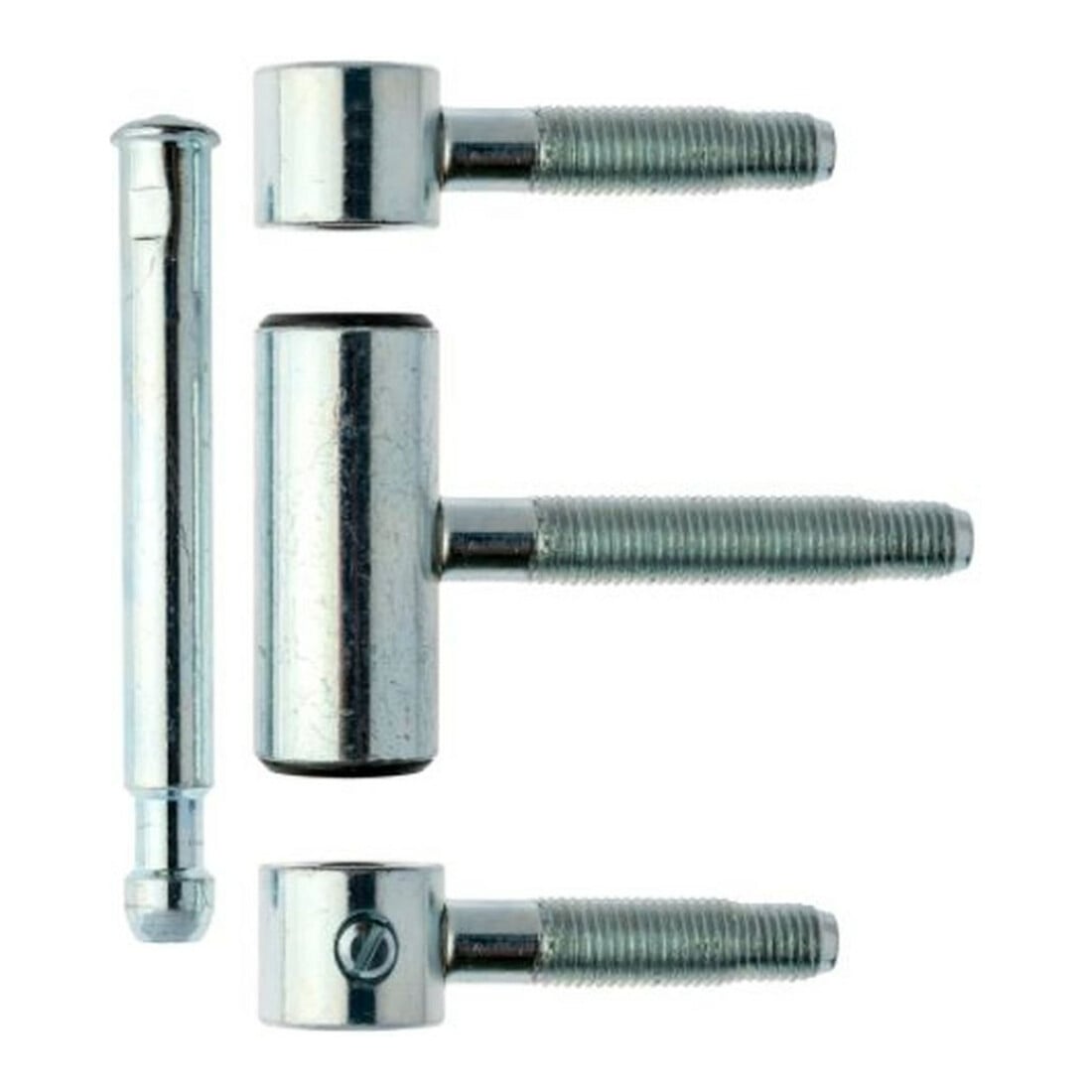 ELLEN Einbohrband mit STS 3tlg. Holz,m.Nb,verz. Rollen ø 20, Türgew. 80kg