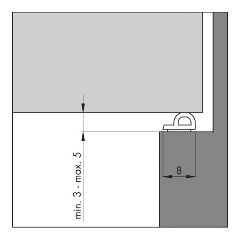 ELLEN Ellenflex P bande d'étanchéité auto-adhésive EPDM noir, L8x100m, SP 3-5