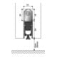 ELLEN EllenMatic brosse joint de bas de porte 1803755, 1083 mm argent-5