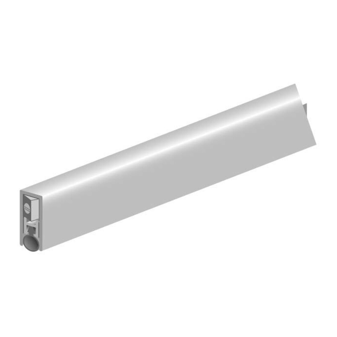 ELLEN EllenMatic-Extra Joint de seuil de porte automatique DIY Progr., argent, L1030