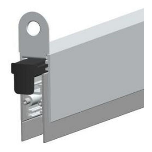 ELLEN EllenMatic Joint de seuil de porte auto Optimal avec kit montage, argent, L833
