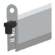 ELLEN EllenMatic Optimal Joint de bas de porte auto. avec kit montage, argent, L1083-1