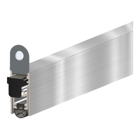 ELLEN EllenMatic Uni-P Joint de seuil de porte automatique avec fixation, argent, L708