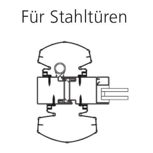 ELLEN Finprotect Plus 120120 z. schrauben KF schwarz, L 2500mm