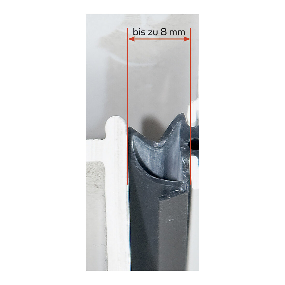ELLEN Joint de rénovation Profil 4189, 6111177 à clipser Silicone, noir