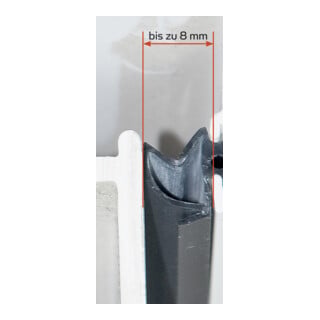 ELLEN Joint de rénovation Profil 4246, 6111178 à clipser Silicone, noir
