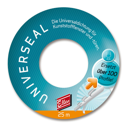 ELLEN Joint de rénovation UNIVERSEAL pour KF EPDM noir, L 25 m
