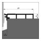 ELLEN Joint de seuil ANB 7 N incliné alu argent, Br49xH8xL3000-4