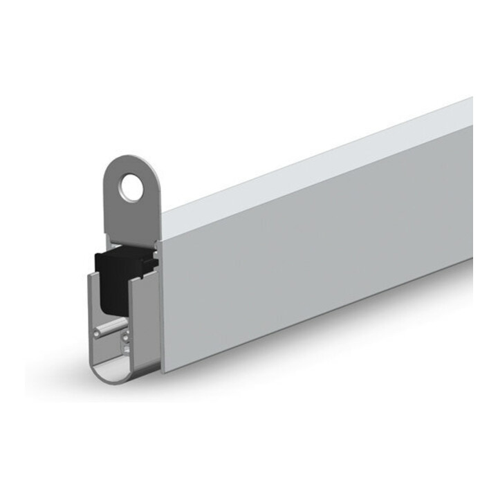 ELLEN Joint de seuil de porte automatique EM Soundproof IP avec kit montage, argent, L833
