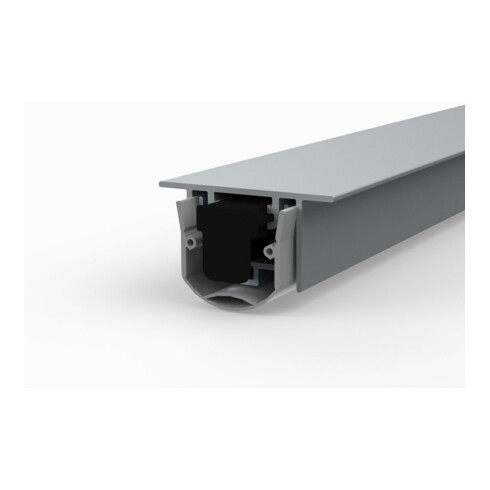 ELLEN Joint de seuil de porte automatique EMFerro 2 IP sans montage argenté, L1130