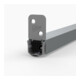 ELLEN Joint de seuil de porte automatique EMFerroS2 IP avec cadre, argent, L1280-1