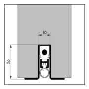 ELLEN Joint de seuil de porte automatique -Matic-Omega argent, L 1030mm-3