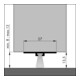 ELLEN Joint de seuil de porte DBS Invisible incliné alu argent, H13,5 x L3000-4