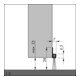 ELLEN Joint de seuil de porte IBS 39 à visser alu argent, H38 x L3000, PH20-3