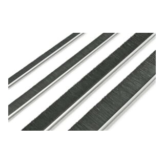 ELLEN Joint de seuil de porte IBS 60-80, rigide PP noir, L 3000, H 39/39