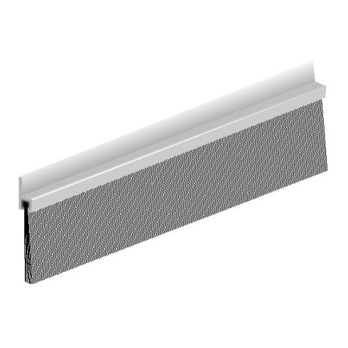 ELLEN Joint de seuil de porte IBS 60 à visser alu argent, H59 x L3000, HP39