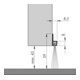 ELLEN Joint de seuil de porte IBS 60 non percé, alu argent, H60 x L1000, BH40-3