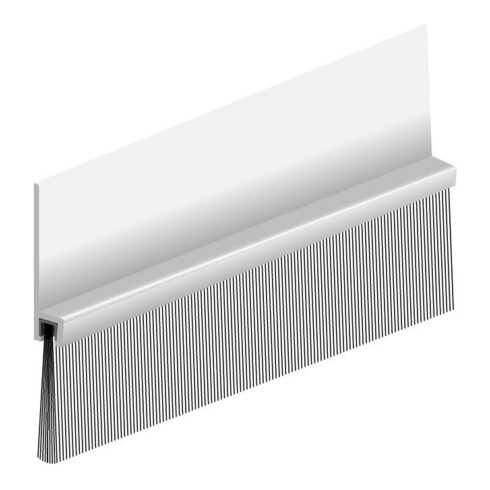 ELLEN Joint de seuil de porte IBS 70 à visser alu argent, H69 x L3000, HP29