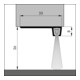 ELLEN Joint de seuil de porte IBS 90-36 incliné alu argent, H35 x L3000, HP28-3