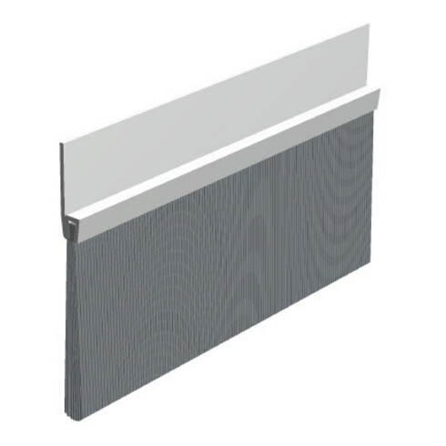ELLEN Joint de seuil de porte IBS POG 80 tôle d'acier argent, H120 x L2000, HI80