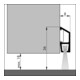 ELLEN Joint de seuil IDS-B Deluxe vis Aluminium, argent, L 1000 mm-4