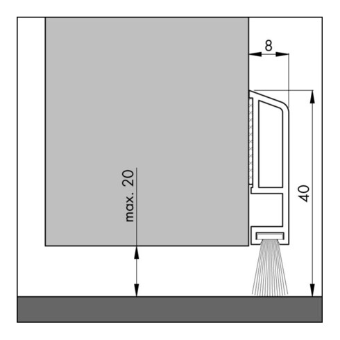 ELLEN Joint de sol n°0703291 marron 100 cm