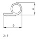ELLEN Joint profilé 10107 pour antigel silicone blanc, L9 x H6, L100mtr-3