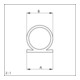 ELLEN Joint profilé 137 pour isolant silicone brun, Br9x Dm. 9, L100m-3
