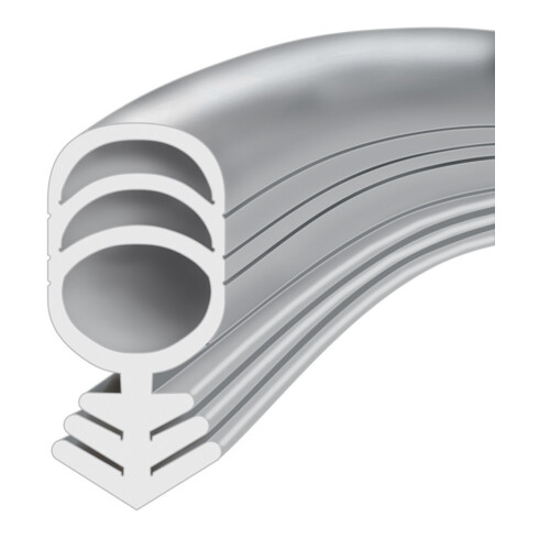 ELLEN Joints de cadre de porte Pomme de pin 104,6102514 Silicone blanc