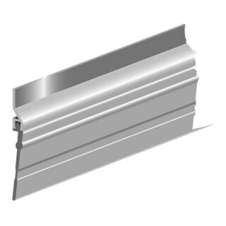 ELLEN Joints de seuil de porte ADS-GL à visser alu argent, H 50 x L 2500 mm
