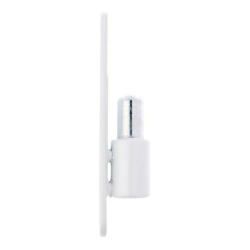 ELLEN Partie cadre 2 pcs Bois/PVC blanc Roulettes ø 15, Poids porte 40kg