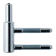 ELLEN Partie cadre 2 pcs Bois, sans Nb, galvanisé Roues ø 15, poids porte 60 kg-1