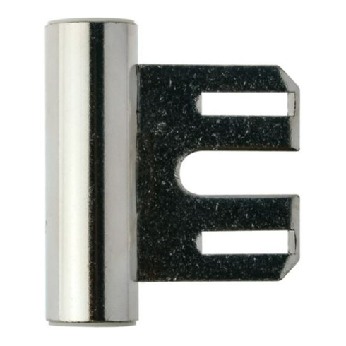 ELLEN Partie cadre 3 pcs acier, avec Nb, nickelé Roulettes ø 15, poids porte 60kg