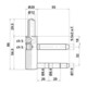 ELLEN Partie cadre avec STS Exacta 2 pcs 3D, roulettes zinguées Ø 20, poids porte 120kg-3